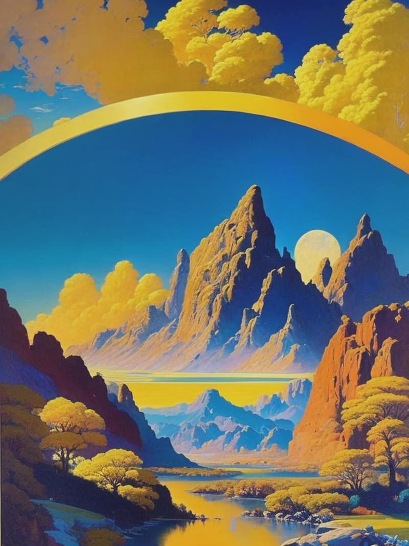 04033-2065584817-a perfect MAXFIELD PARRISH painting set in 2560. A futuristic glimpse of the year from the style of MAXFIELD PARRISH.png